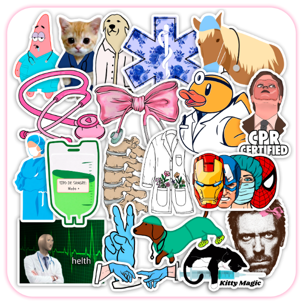 Producto - Stickers Imágenes MEDICINA