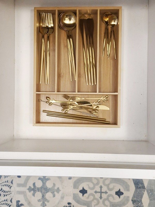 Producto - Organizador de cubiertos de bamboo