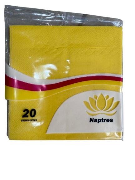 Producto - Servilleta Lisa Amarilla 32x32x20 un