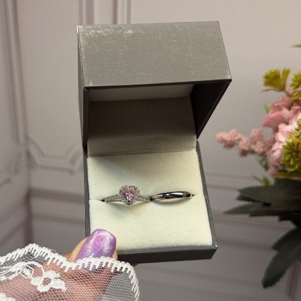 Producto - Anillos de Promesa: Pando Silver Pink - 4