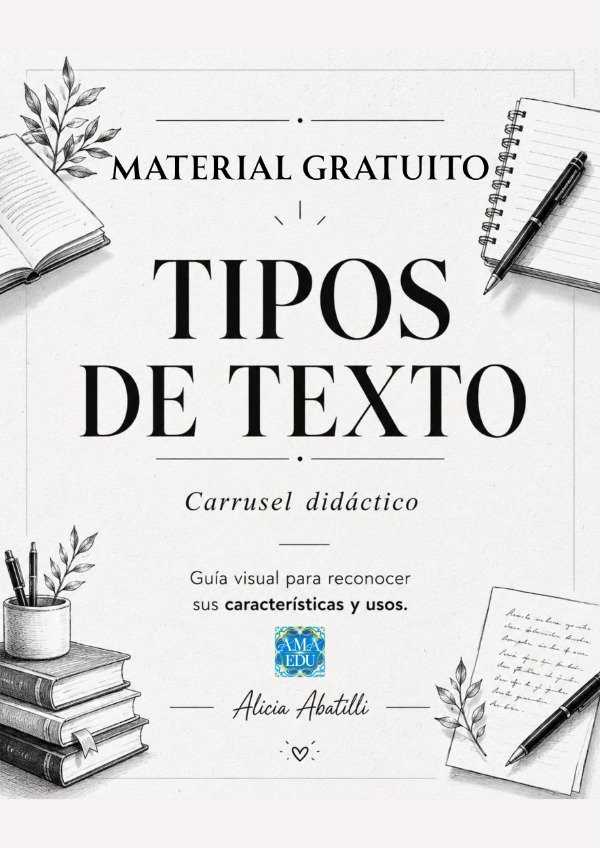 Producto - GUÍA TIPOS DE TEXTO (Material Gratuito)
