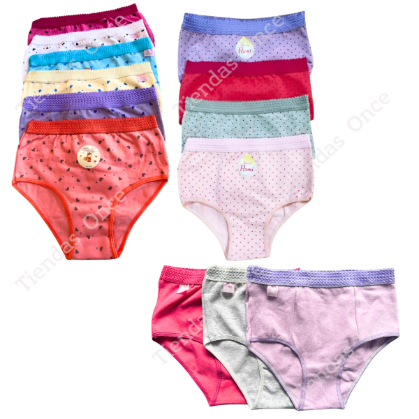 Producto - Bombacha con puntilla juvenil - Por docena