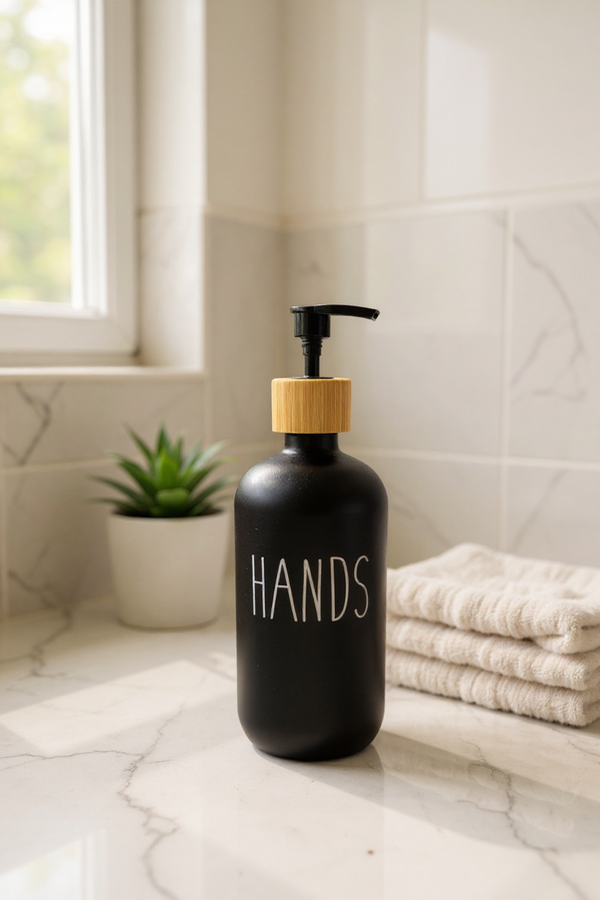 Producto - Dispensero de jabón negro  / detergente 500ml
