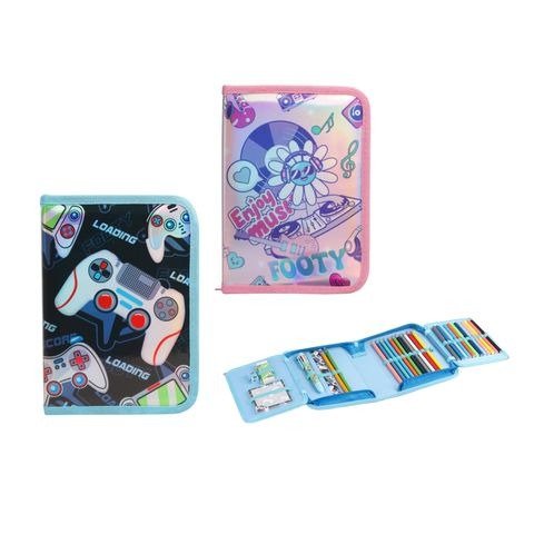 Producto - CARTUCHERA 1 PISO DESPLEGABLE COLORLAND 14X22CM X UNIDAD COLORES SURTIDOS FOOTY-