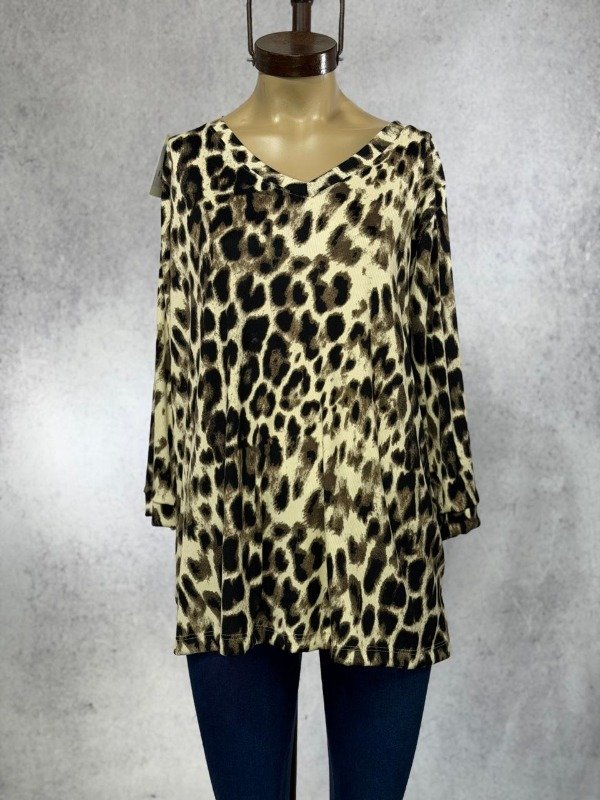 Producto - REMERON PRINT BEIGE MANGAS 3/4