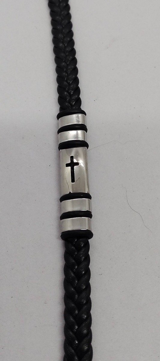 Producto - Pulsera  ecocuero con cruz - 2