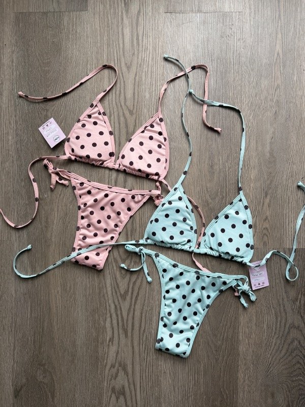 Producto - Bikini Polka Dot celeste - 2