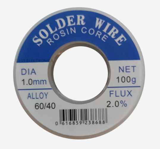 Producto - Estaño 100 grs 1mm- Soldadura fundente