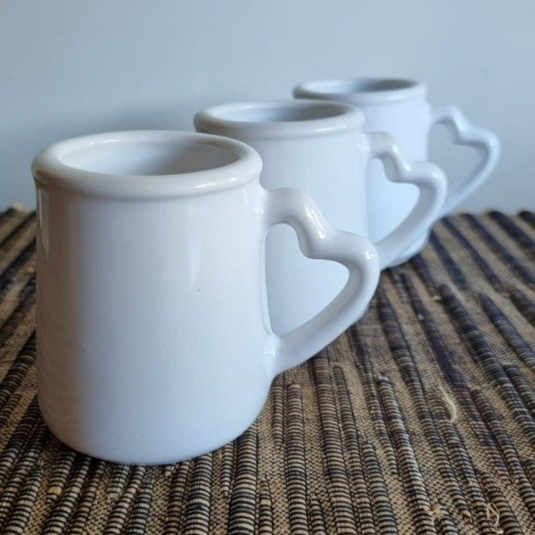 Producto - MATE CERÁMICA BLANCO ASA CORAZÓN