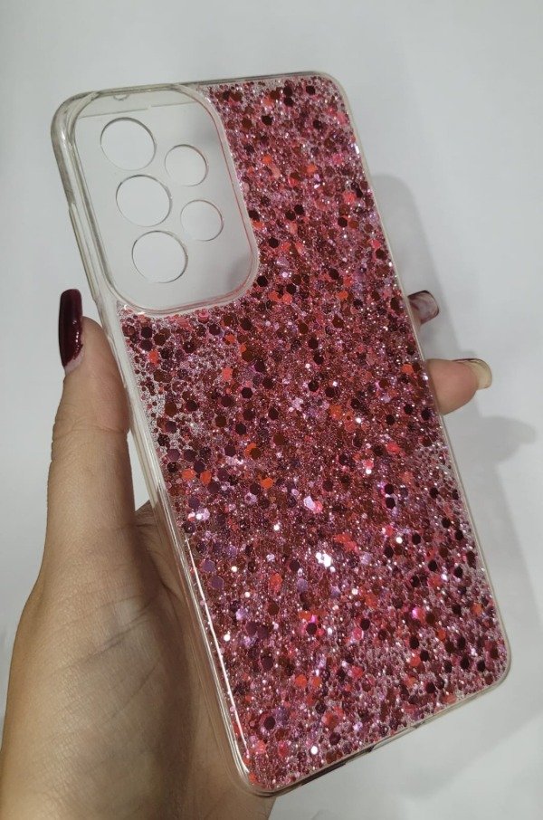 Producto - A53 funda brillo fucsia