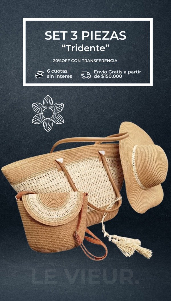 Producto - SET 3 PIEZAS "TRIDENTE"