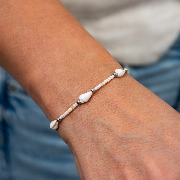 Producto - Pulsera Caracoles Ajustable Acero Tritón