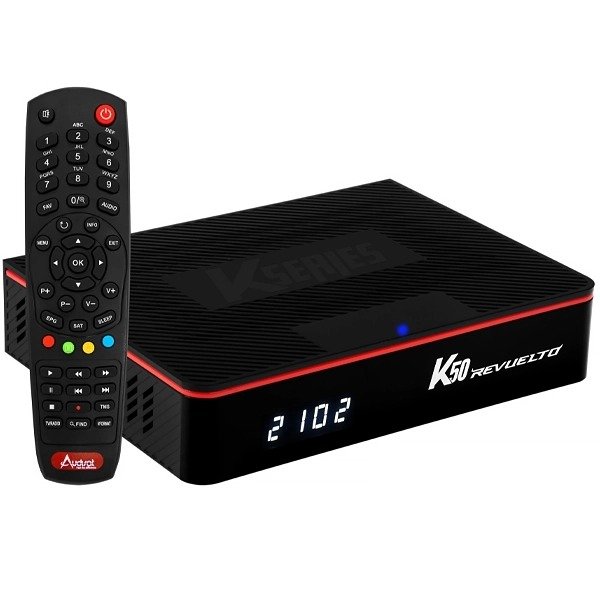Producto - Audisat Receptor Fta K50 Revuelto Full Hd Con Negro Rojo