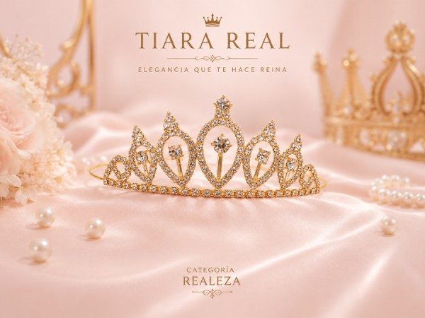 Producto - Tiara real dorado