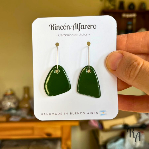 Producto - Pendiente Río de Janeiro - irregulares miti y miti full verde