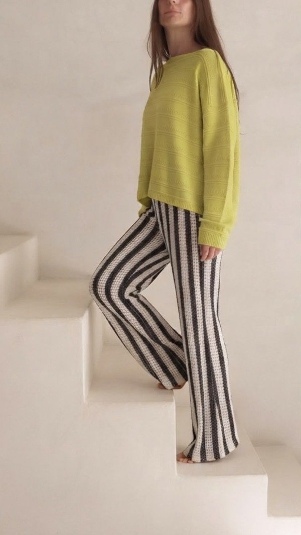 Producto - PALAZZO CALADO BLACK AND WHITE - 0