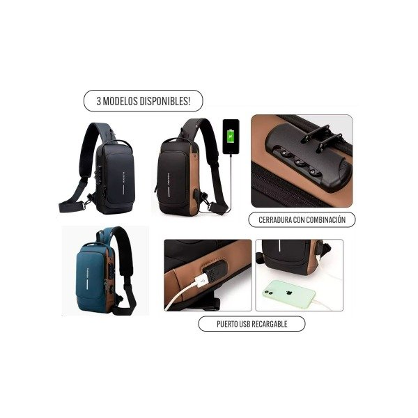 Producto - Bolso Bandolera Antirrobo Cruzada