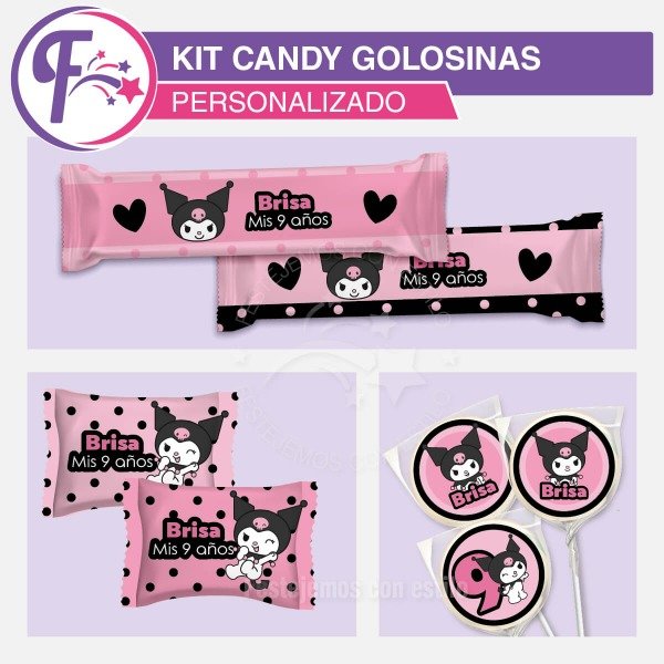 Producto - Etiquetas Imprimibles De Golosinas Kuromi