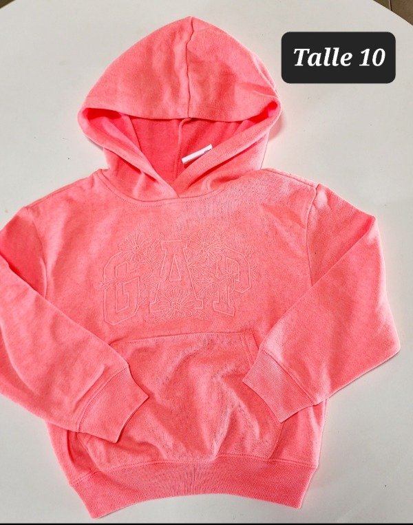 Producto - Buzo con friza gap talle 10 coral