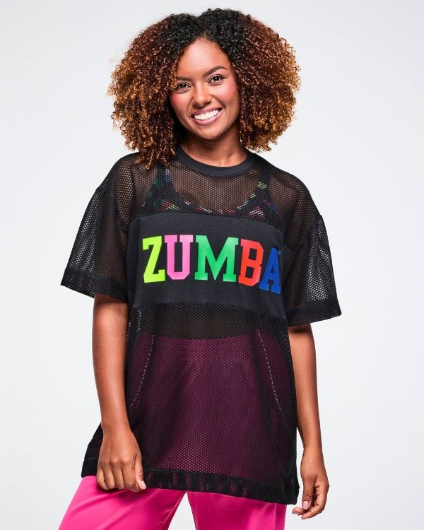 Producto - Zumba Worldwide Boxy Mesh Top - 0