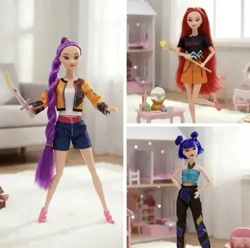 Producto - Muñeca articulada con Luz y Sonido Guerrera K-POP ZOEY Demon Hunters - 0