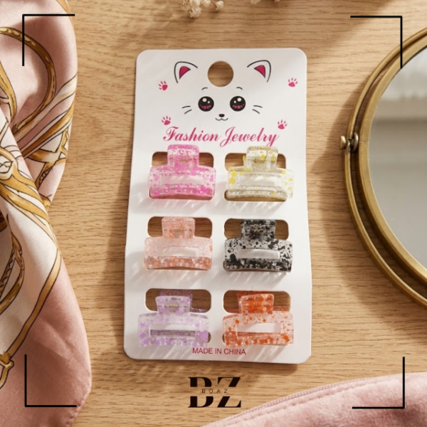 Producto - BROCHES CH.COLOR C/NEGRO X 6 PCS EN CARD 2.5 CM - 2121-6