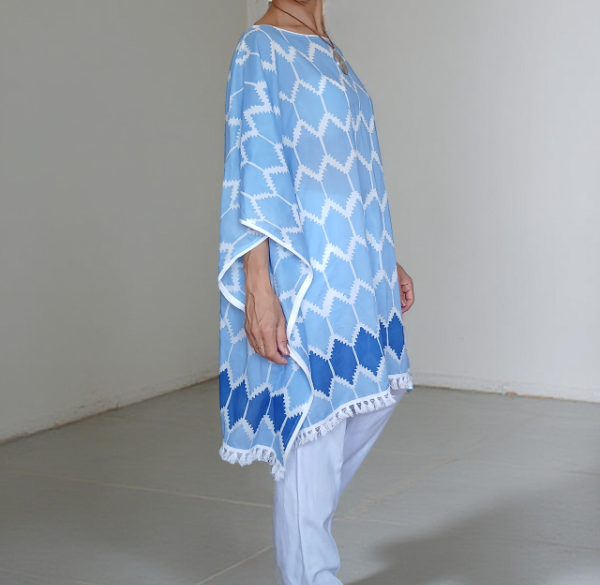 Producto - Tunica Creta Arena-celeste-turquesa