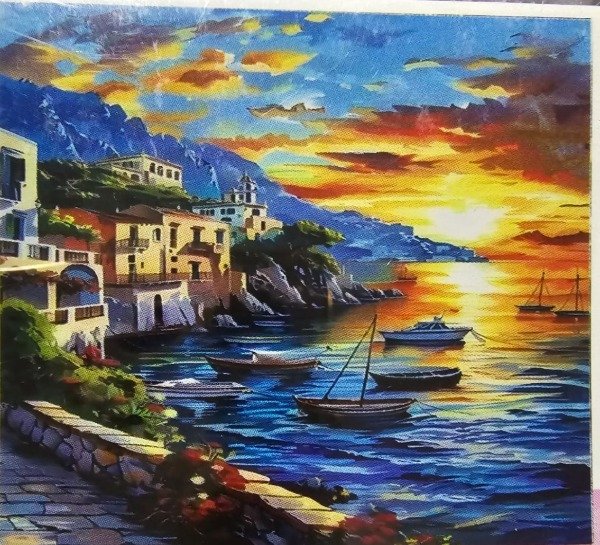 Producto - DIAMOND PAINTING 20X30 HI STONE ATARDECER EN LA BAHIA