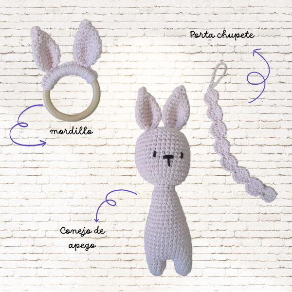 Producto - Kit de Nacimiento Amigurumi Rosa Pastel