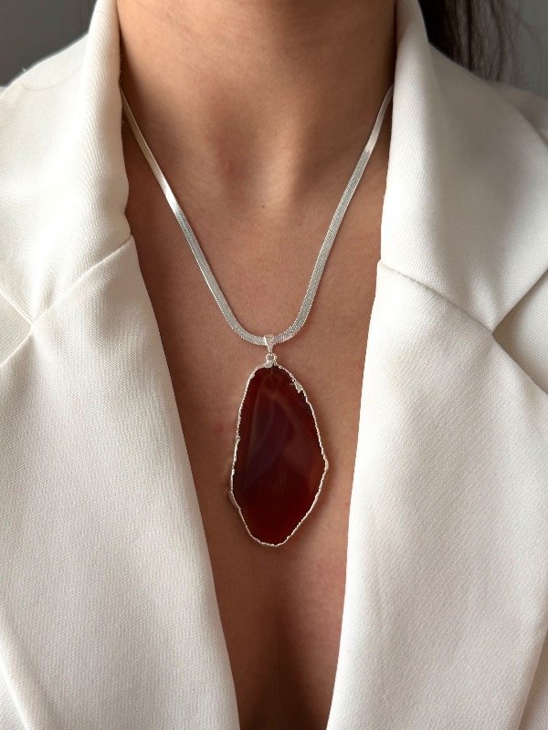 Producto - Collar slice stone moka