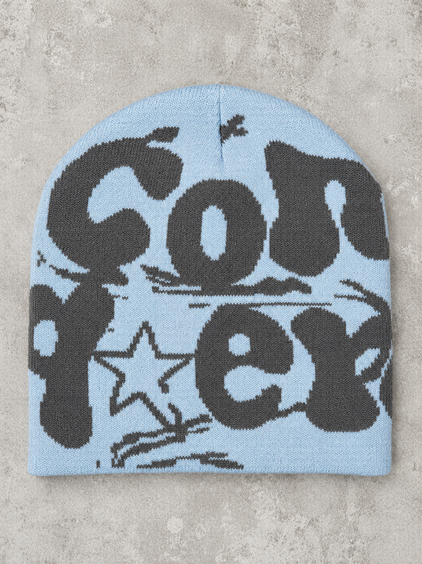 Producto - Gorro de lana conquer celeste