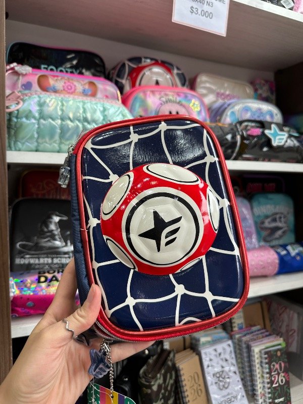 Producto - Cartuchera Footy Futbol 1 piso Desplegable