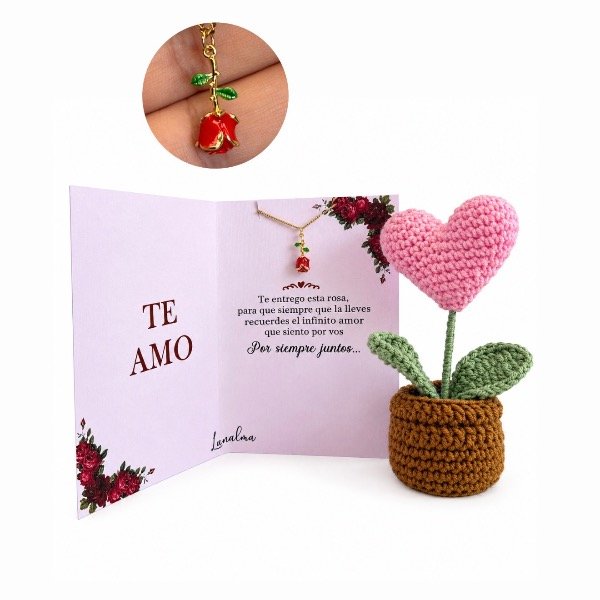 Producto - Combo Rose: Collar + Corazoncito - 0