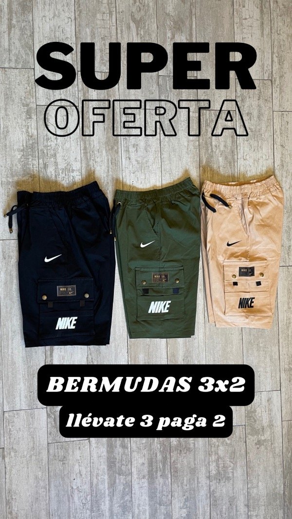 Producto - Promo 3x2 Bermudas cargo