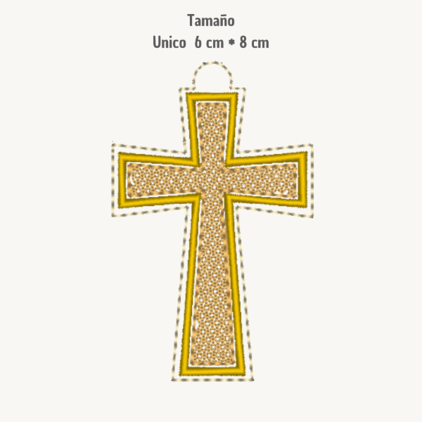 Producto - Matriz de Bordado - Souvenir ITH - Cruz Rejilla - 1