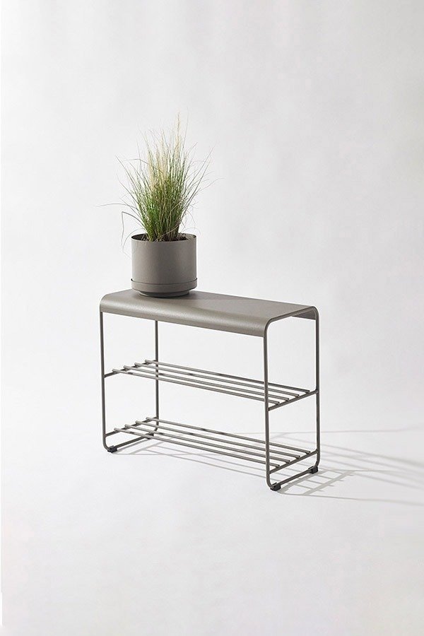 Producto - Banco Henkan small con maceta Gris