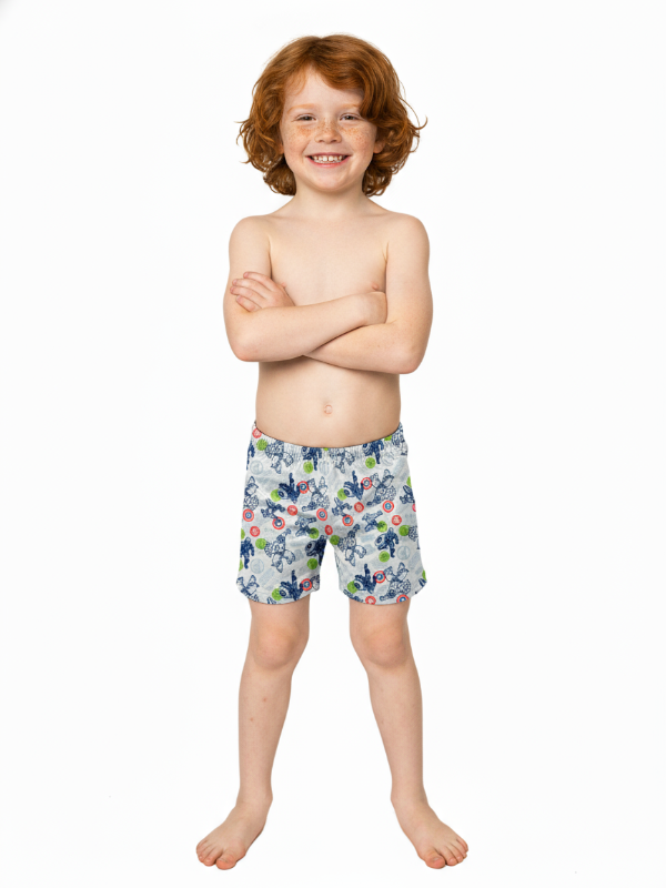 Producto - SUNGA LYCRA MULIHEROES GRIS NEW 2026 - ANTICLORO FILTRO UV ESTAMPADO 360