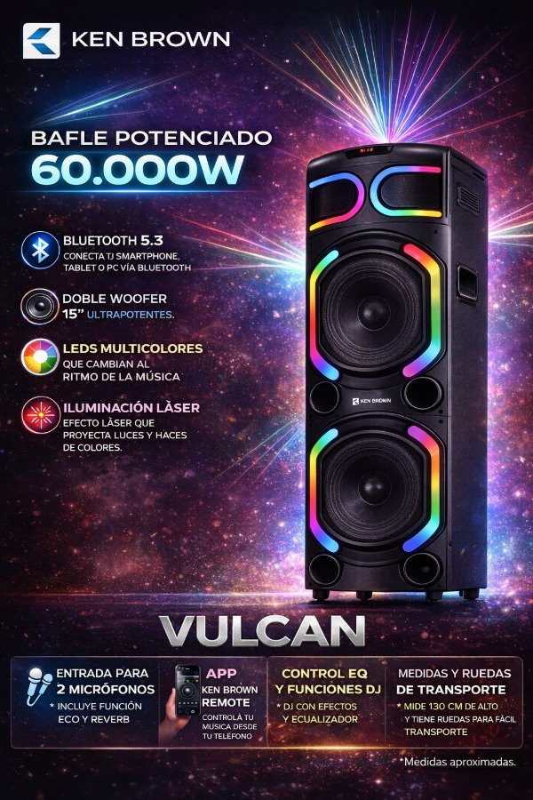 Producto - Parlante Torre Vulcan Ken Brown
