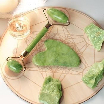 Producto - Set de masajeador jade + gua sha