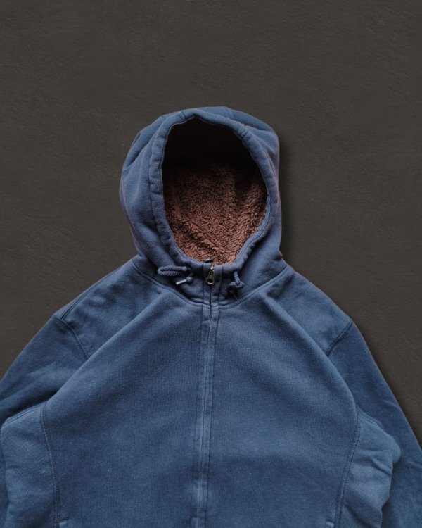 Producto - CAMPERA UNIQLO AZUL CON INTERIOR DE CORDERITO TALLE XL - 1