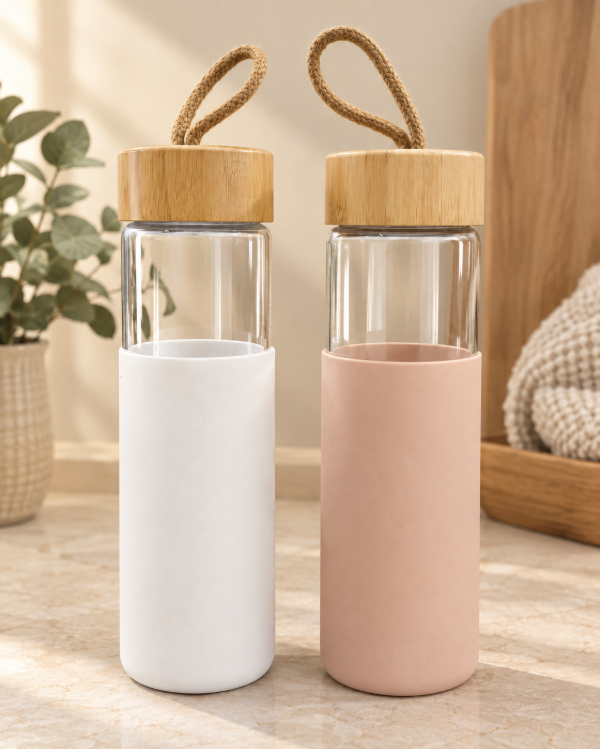 Producto - Botella vidrio + silicona