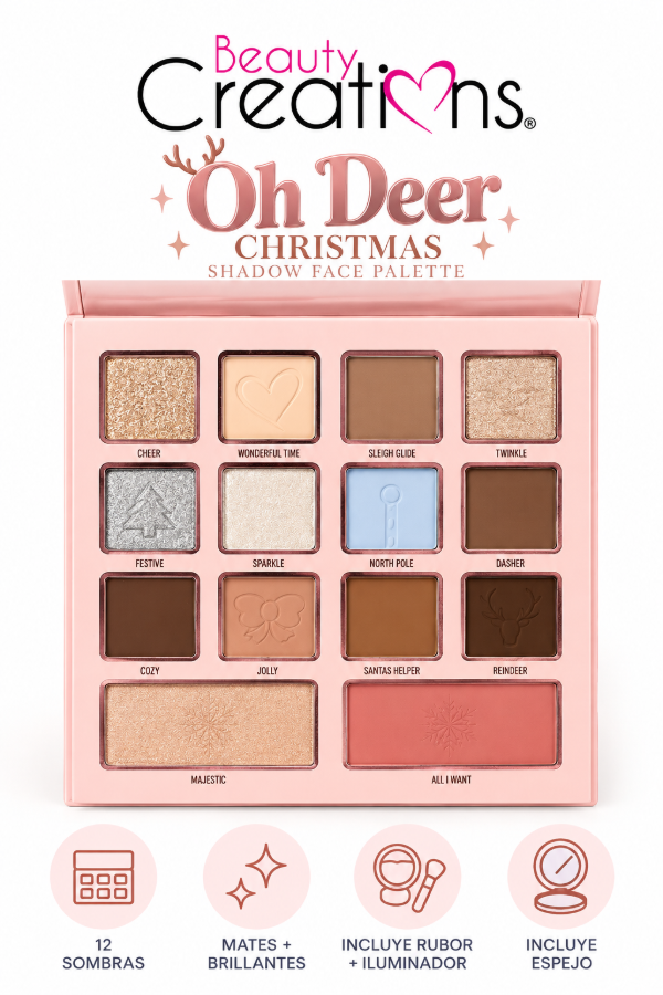 Producto - Beauty Creations - Oh Deer Christmas Shadow Face Palette - 0