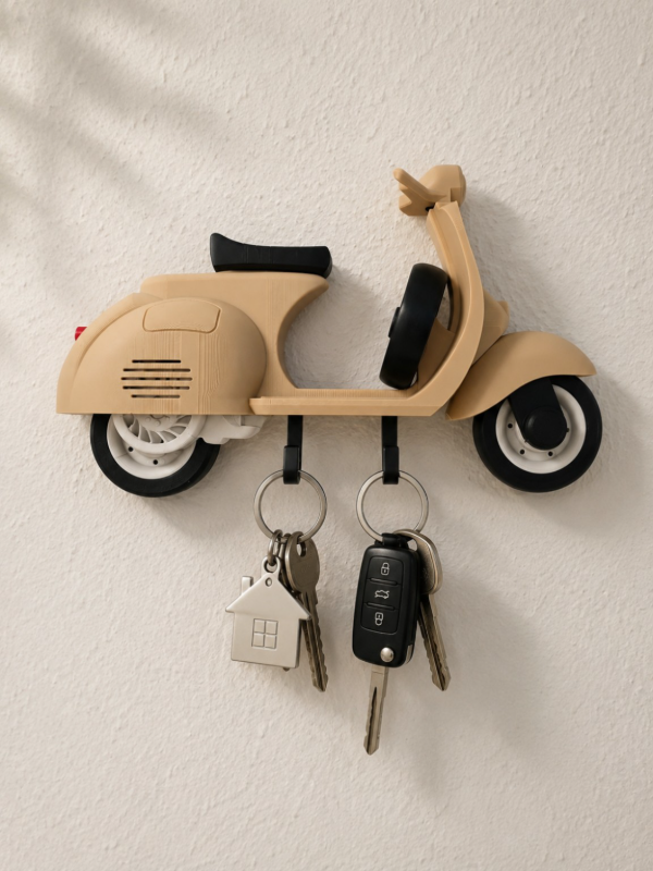 Producto - Porta Llaves Vespa Moto Scooter Perchero De Pared - 17