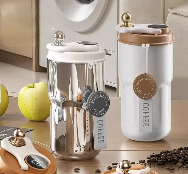 Producto - vaso termico acero inoxidable elegante con sensor!