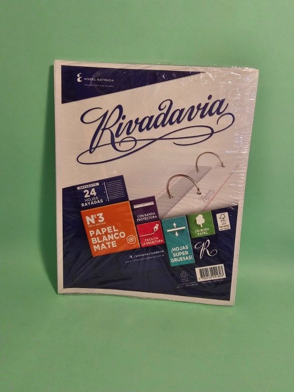 Producto - Repuesto hojas N3 - Rivadavia - 0