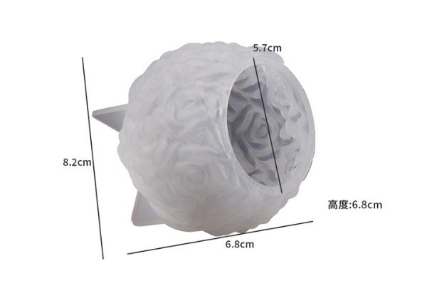 Producto - Molde bola rosas H12-020D15