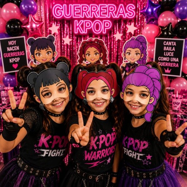 Producto - Máscara Guerreras K-POP x10un. (1 personaje por paquete)