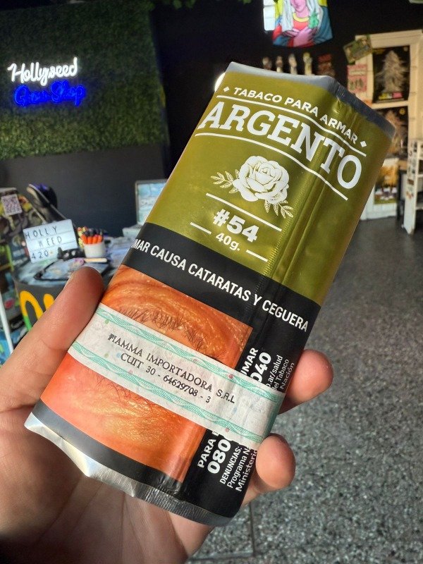 Producto - TABACO ARGENTO 40GR - SABOR VAINILLA