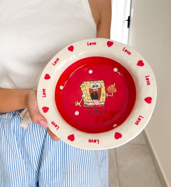 Producto - Plato Hondo Bob esponja Love