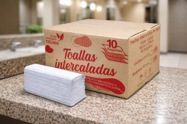 Producto - TOALLA INTERCALADA BLANCA ECO 2000U 4 PL